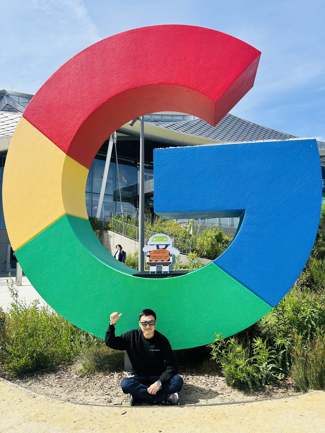 Walker Zhao at Google HQ Mountain View — Google Honours trip 2026